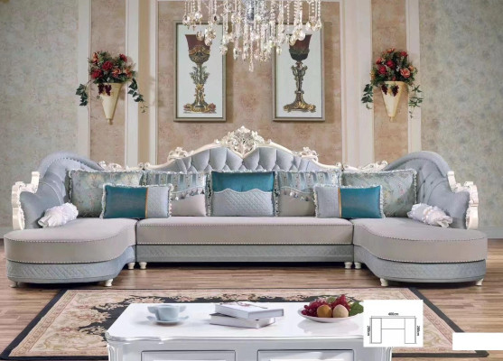 Classic Living landscape Corner sofa Upholstery Couches Textile Couch Sofa