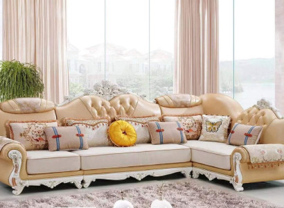 Living room Corner sofa Sofas L-shape Sofa Corner Luxury Corner suite brown