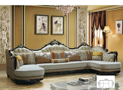 Sofas Living landscape Corner sofa Sofa Upholstery Couch Wood Textile Couches