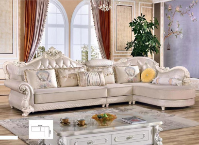 Chesterfield Corner sofa Sofa Couch Upholstery Furniture Baroque Rococo Fabric Leather