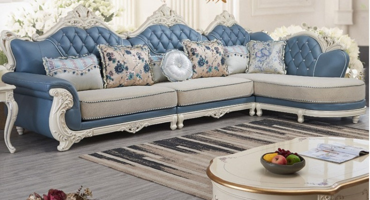 Corner sofa Couch Upholstery Furniture Corner suite Living room Textile Fabric