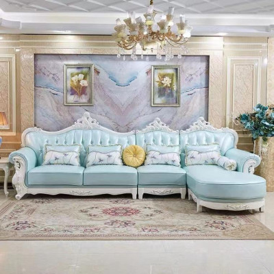 Corner sofa Sofa Couch Upholstery Wood with Leather Corner sofas Suite L-shape