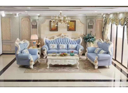 Sofa set 3+2+1 Seat Design Sofas Wood Chesterfield Upholstery Group
