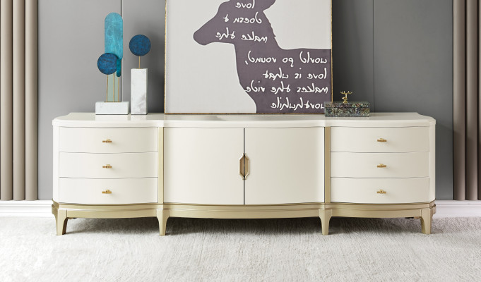 Sideboard Wardrobe Shelf Furniture Wooden Cabinet White Sideboard Chest of drawers