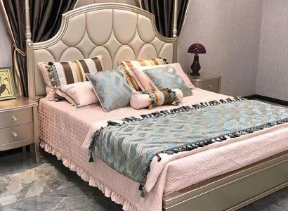 Double bed Bed Luxury Beds Wood Bed frame e Bed frame Beige Design
