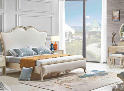 Bed + 2x Bedside tables 3 pcs. Bedroom Set Design Modern Luxury 180x200 cm new