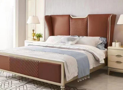 Luxury Bed Braun Beds Bed frame e Double Modern Double bed Bedroom new
