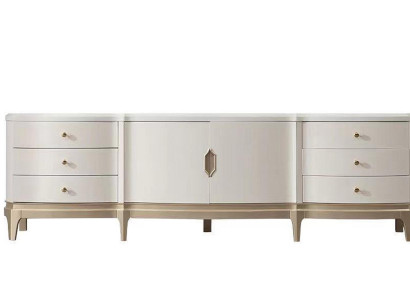 Sideboard Wardrobe TV cabinet Living room tv Wood Furniture White Lowboard Luxury