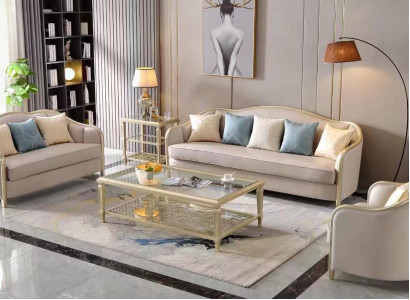 Set Design Sofas Sofa set 3+2+1 Seater Couches Fabric Modern Sofa