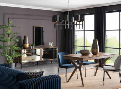 Dining set Dining room Dining table Chair Suite Sideboard Dining area Table Set 5 pieces