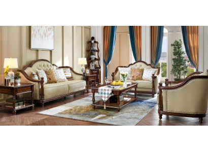 Sofa set 3+2+1 Seater Sofa Couch Suite Leather Couchen Classic