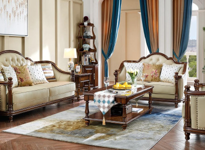 Sofa set 3+2+1 Seater Sofa Couch Suite Leather Couchen Classic