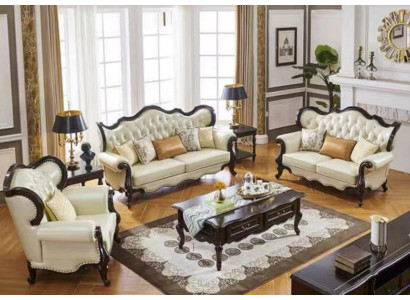 Group Sofa set 3+3+1 Seater Luxury Sofa Armchair Sofas Leather Classic s Set