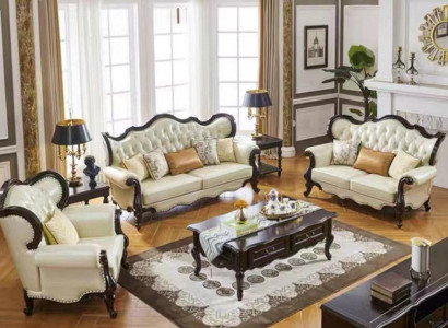 Group Sofa set 3+3+1 Seater Luxury Sofa Armchair Sofas Leather Classic s Set