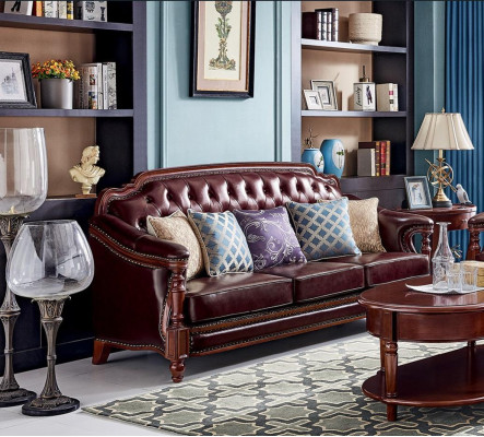 Chesterfield Three Seater Couch Upholstery Sofa Classic Sofas Room