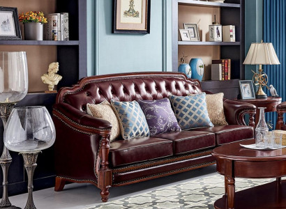 Chesterfield Three Seater Couch Upholstery Sofa Classic Sofas Room