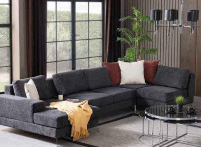 Textile Couch Living landscape Living room Corner suite Couches Upholstery Furniture