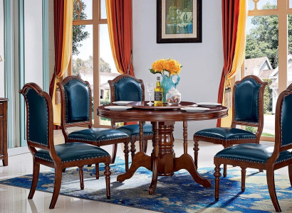 Tables Round Furniture Dining room Dining table Luxury Round Table Solid Wood