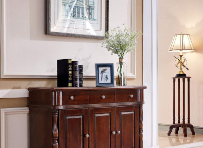Chest of drawers Brown Sideboard Sideboard Solid Wood Wardrobe Furniture Design