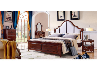 Bed 2 Bedside tables 3 pcs Bedroom Set Furniture Classic Luxury Beds