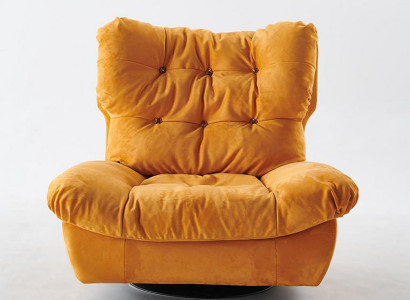 TV Chair Rotating Armchair Single Seater Relax Couch Furniture Textile Fabric