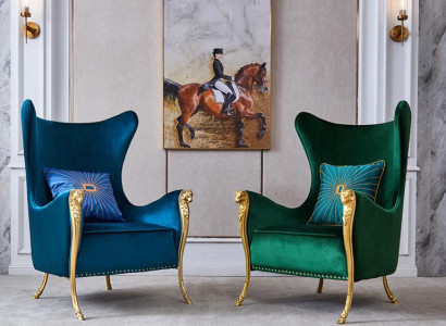 Luxury Armchair Couch Single Seater Furniture Hotel Reception Furnishings Law Firm
