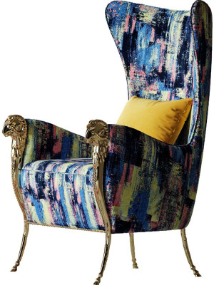 Luxury Armchair Couch Single Seater Furniture Hotel Reception Furnishings Law Firm