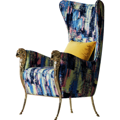 Single Seater Armchair Wing Chair Couches Furniture Television Design Furniture Furnishings