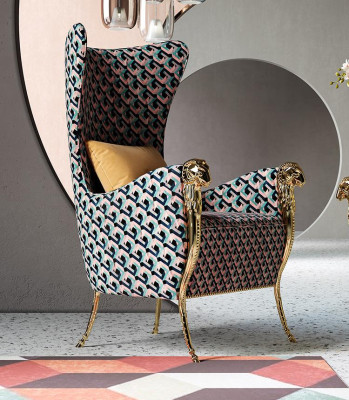 Single Seater Armchair Wing Chair Couches Furniture Television Design Furniture Furnishings