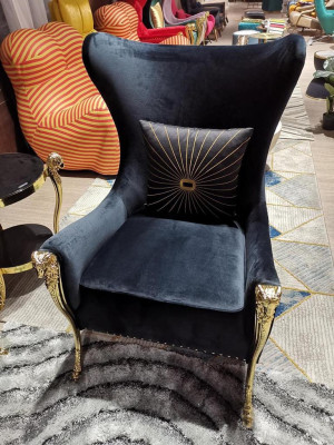 Luxury Armchair Couch Upholstery Furniture Single Seater Couches Sofa Wing Chair