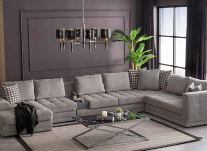 Corner sofa U-shape Sofa Luxury Sofas Living room Modern Fabric Design XXL new