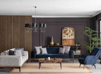 Sofa set Sofa Suite Luxury Sofas 3+3+1 Seat Coffee table 4pcs. set
