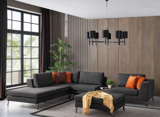 Living room Corner sofa L-shape Sofas Corner Luxury Sofa Fabric Design Style new