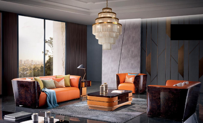 Luxury Furniture Sofa set Couch Sofa Upholstery 3+2+1 Seater + Coffee table