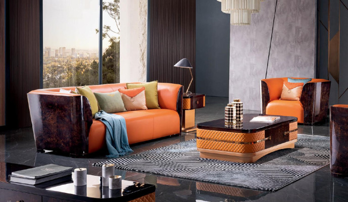 Luxury Furniture Sofa set Couch Sofa Upholstery 3+2+1 Seater + Coffee table