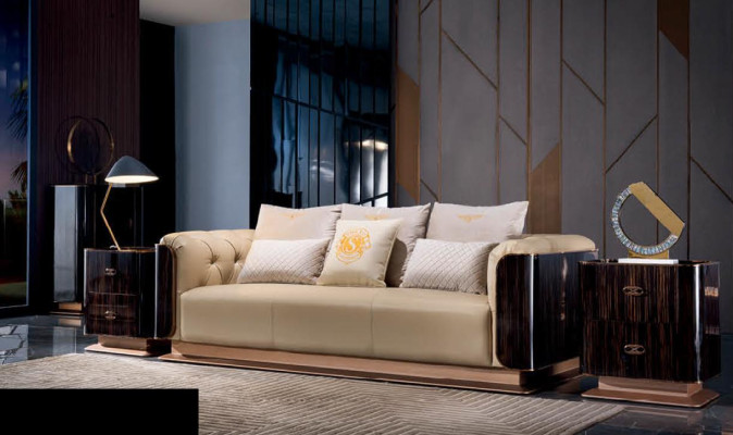 Complete Set Sofa set 3+2+1 Seater Coffee table Designer Living landscape