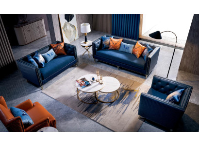 Leather Sofa Couch Sofa Sets 3+2+1 Seater Suite Design Modern Sofa