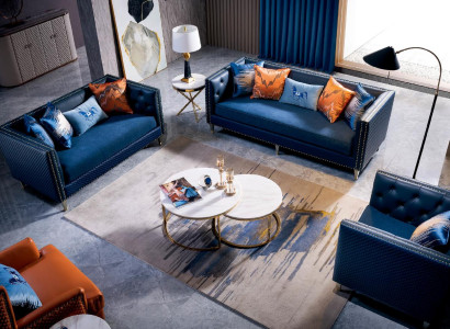 Leather Sofa Couch Sofa Sets 3+2+1 Seater Suite Design Modern Sofa