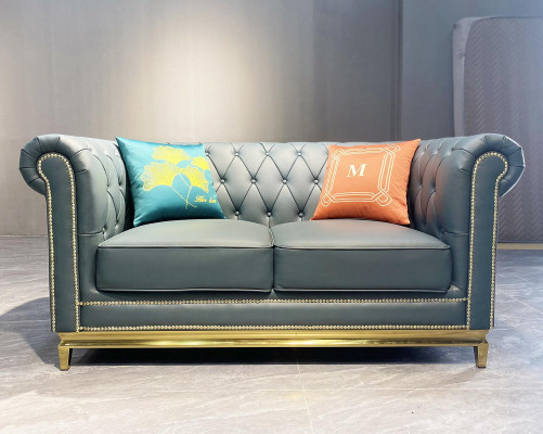 Chesterfield Two-seater Couch Design Furniture Furnishings Classic Sofas