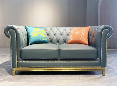 Chesterfield Two-seater Couch Design Furniture Furnishings Classic Sofas