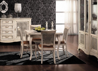 Table Dining table Antique Style Solid wood Furniture Italian Wood Tables