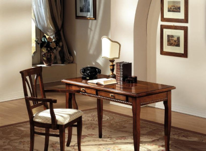 Table Desk Secretary Desks Italian Furniture Chair Set Office 2pcs