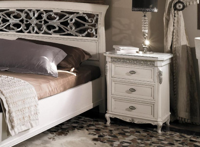 Bedside table with 3 drawer wooden cabinet Furniture Design Vaccari cav giovanni new