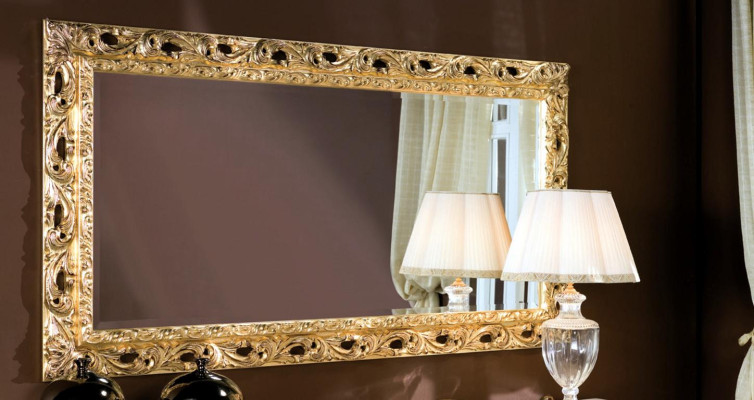 Italian Classic r Designer Mirror Furniture Wall mirror Wood Gold Furniture new