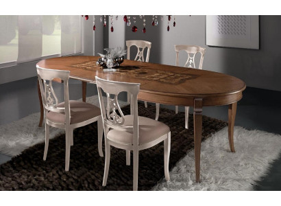 Dining room Set Dining set Classic r Real Wood 4-piece Set Chair Suite 4x Chairs