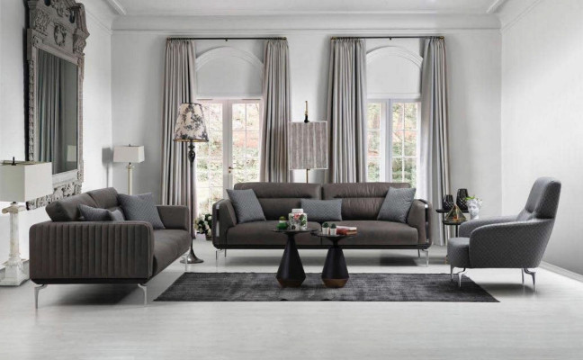 Sofa set Sofa Suite Sofas 3+3+1 Seater Armchair Modern Polyester Three-seater