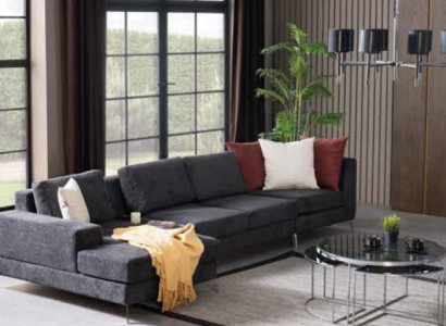 Luxury Corner sofa L-shape Sofa Sofas Living room Fabric Design Polyester xxl