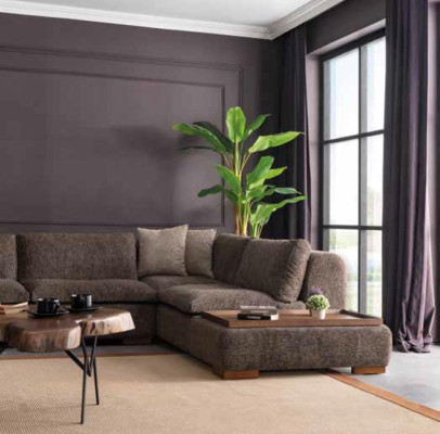 Luxury Corner sofa L-shape Sofa Sofas Living room Modern Fabric Design Polyester