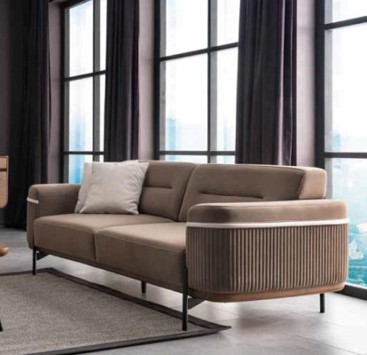 Luxury Three Seater Sofa 3 Seat Furniture Sofas Fabric Couch Fabric Couches new