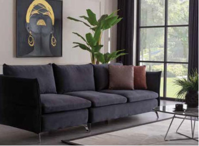 Three seater big couch upholstery 265cm sofas xxl couches fabric textile furniture